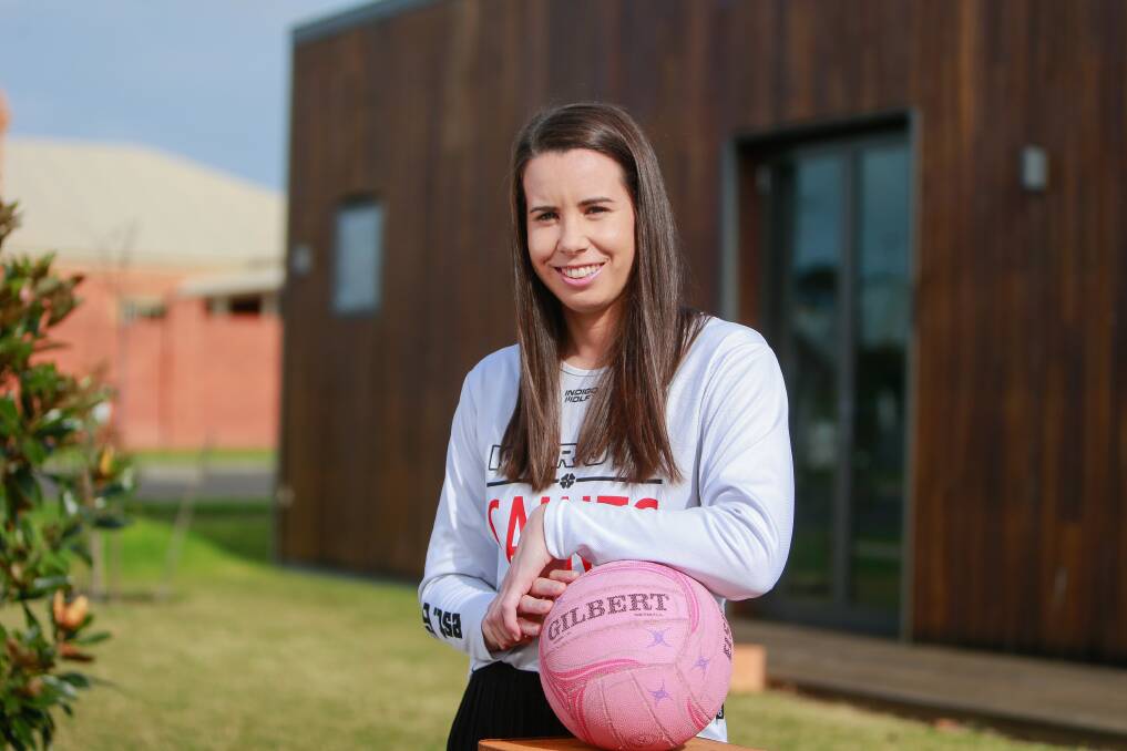 MILESTONE: Koroit netballer Emily-Rose Finnigan will play her 150th Hampden league game on Saturday. She's also played for Warrnambool and South Warrnambool. Picture: Anthony Brady