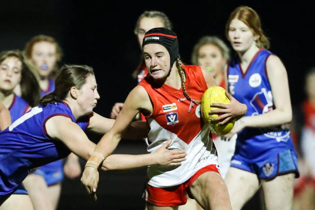 RUNNING MACHINE: South Warrnambool's Stella Bridgewater is backing her fitness to help her step up to NAB League ranks in 2020. Picture: Morgan Hancock