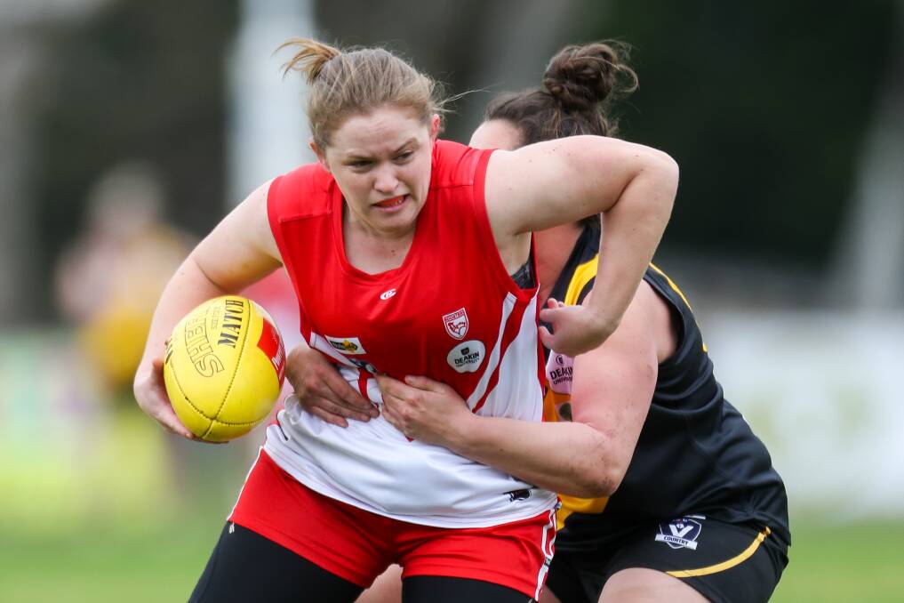 GAME ON: South Warrnambool's Hannah Meates will play for the Roosters again in 2020. Picture: Morgan Hancock
