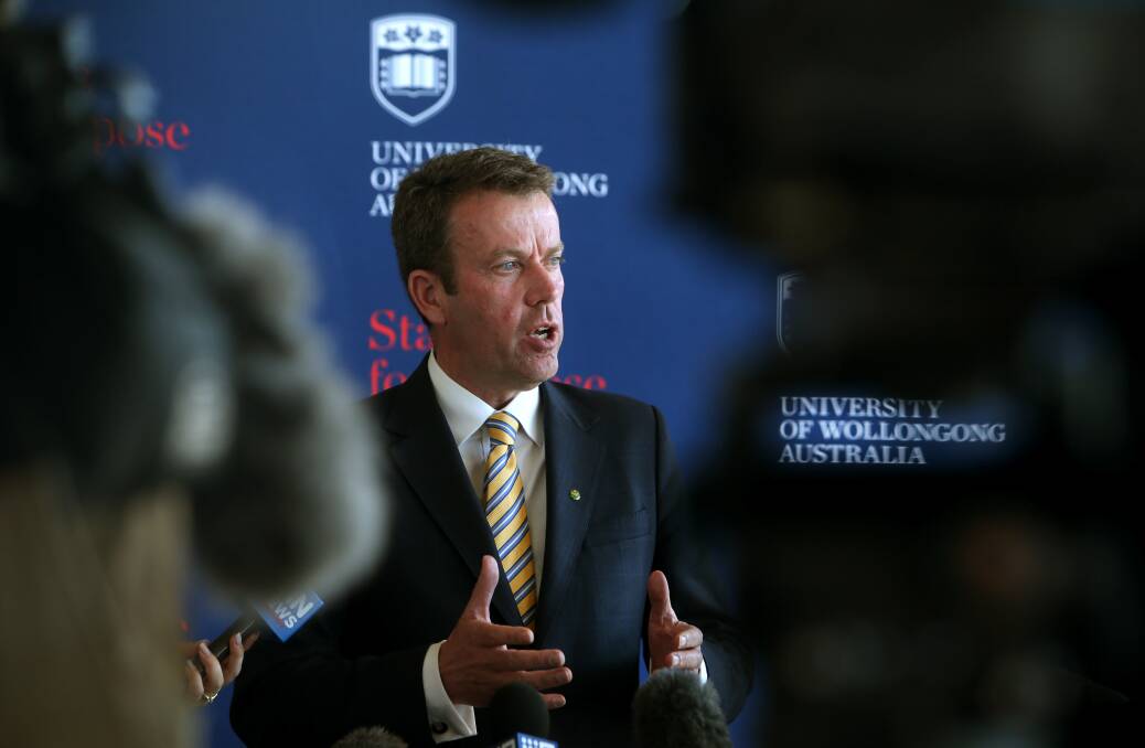 Scholarships on offer: Federal Minister for Education and Wannon MP Dan Tehan Picture: Sylvia Liber. 7 August 2019 .