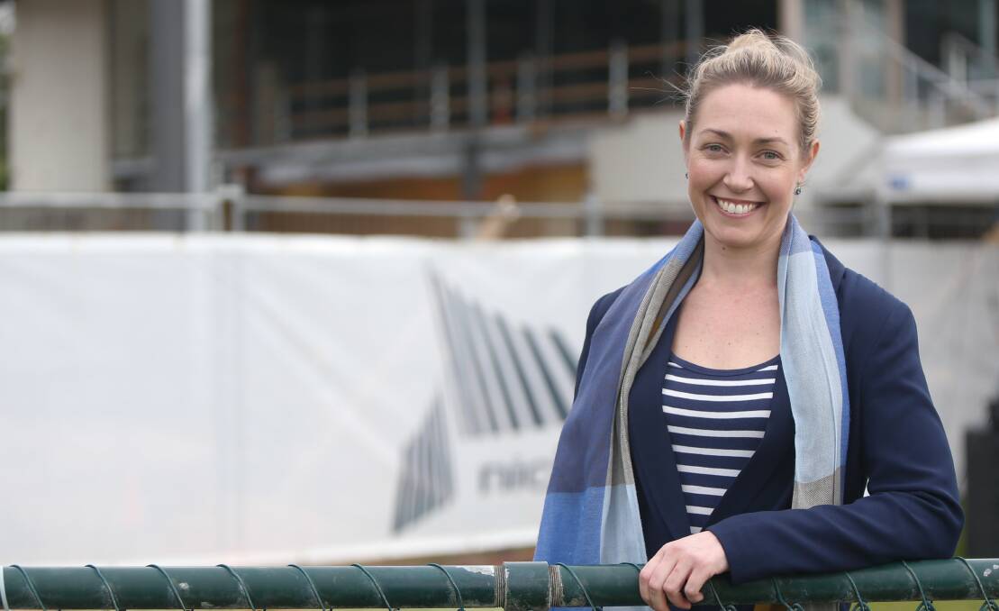 IN CHARGE: Interim CEO Warrnambool Race Club Ashlee Scott has taken over as project manager of the $4.9 million grandstand development. Picture: Mark Witte
