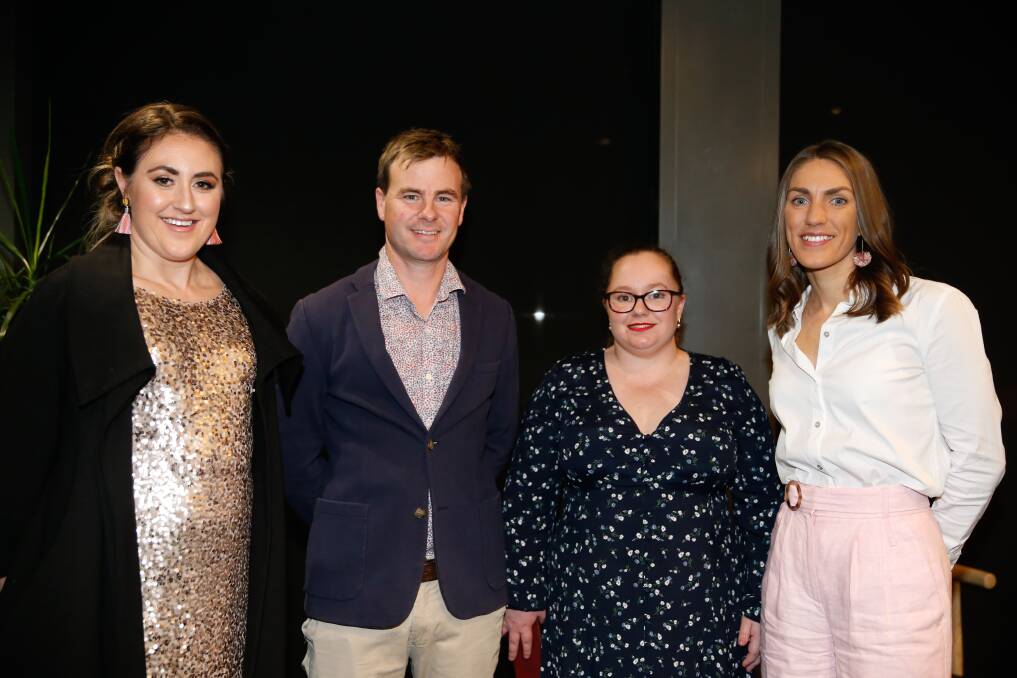 YOUNG LEADERS: Emmanuel young alumni inductees Aimee Timpson, Liam O'Keeffe, Edwina Goodall and Virginia McCormick. Picture: Mark Witte