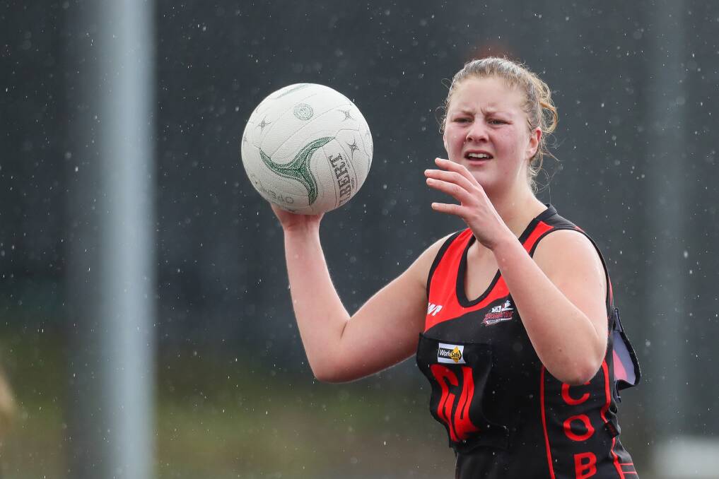 FIT AND FIRING: Cobden's Molly Hutt has overcome an ankle injury and will play in the Hampden league open netball grand final on Saturday. Picture: Morgan Hancock 