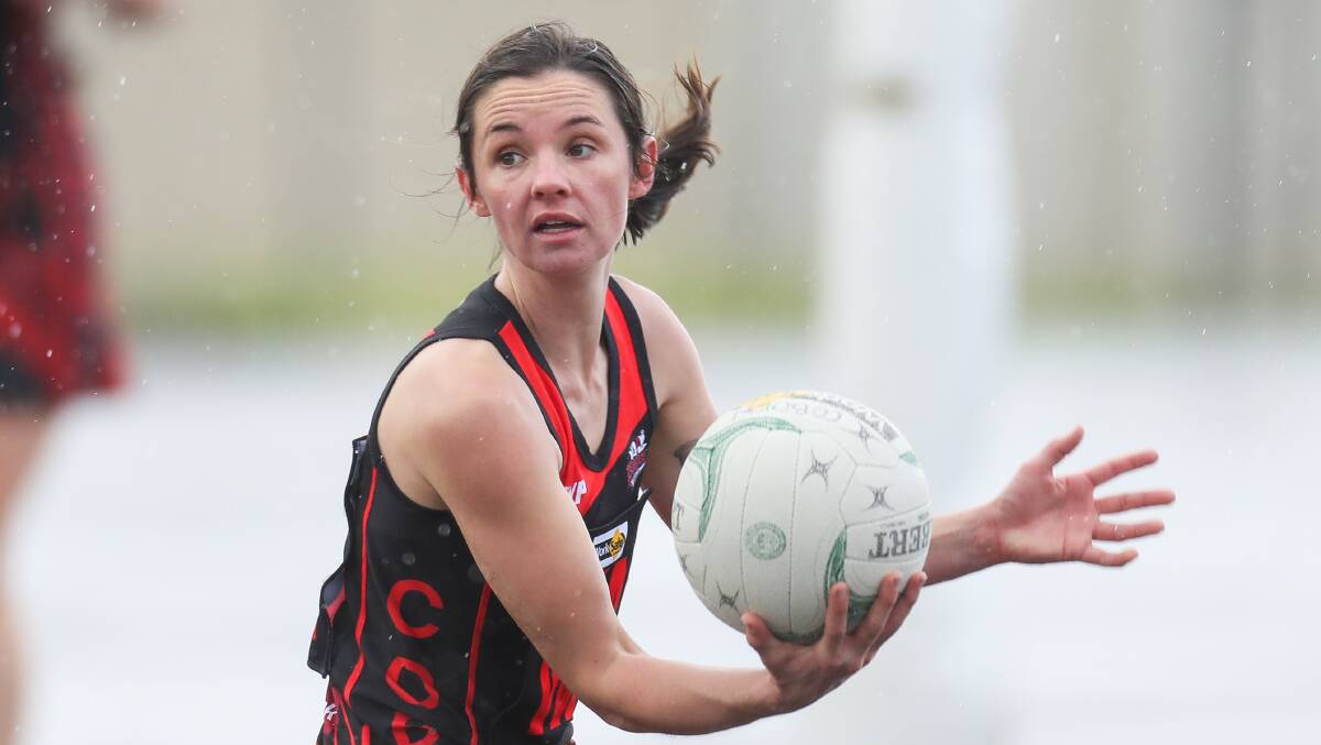 DOUBLE-UP: Cobden's Amy Hammond was named as the Bombers' open best and fairest winner in the same year she collected the league's top award. Picture: Morgan Hancock