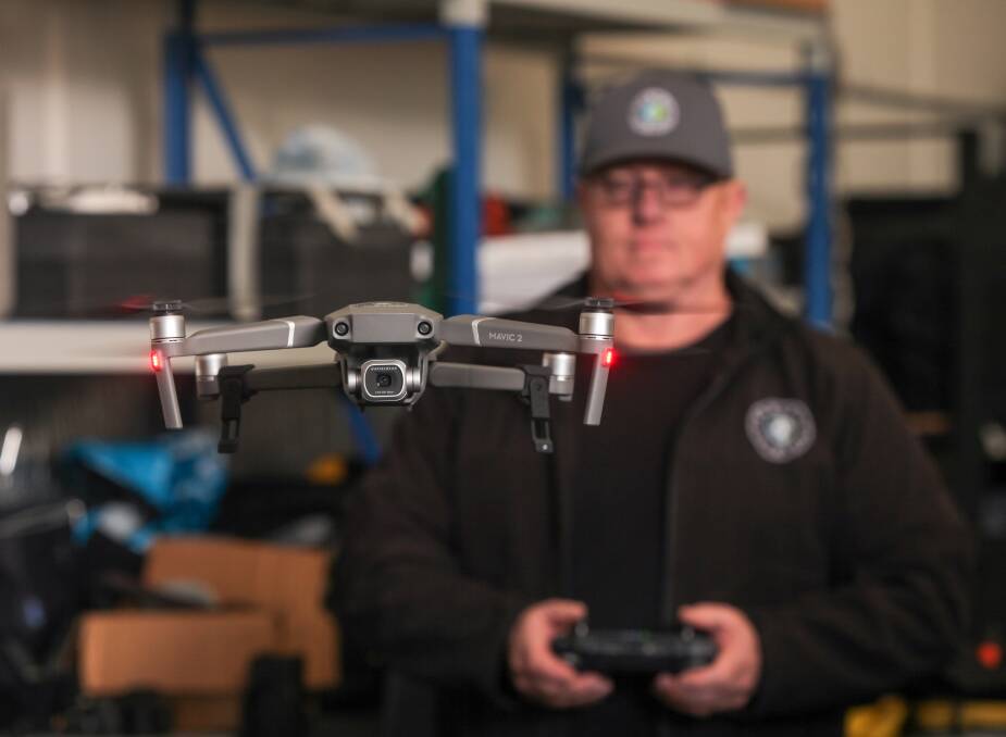 Registration required: Aerial Vision managing director Larry Lawson welcomes the CASA changes which require recreational drone users to register their devices. Picture: Rob Gunstone