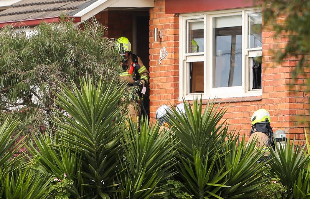 Pet warmer believed to have started fire in Otway Road home.