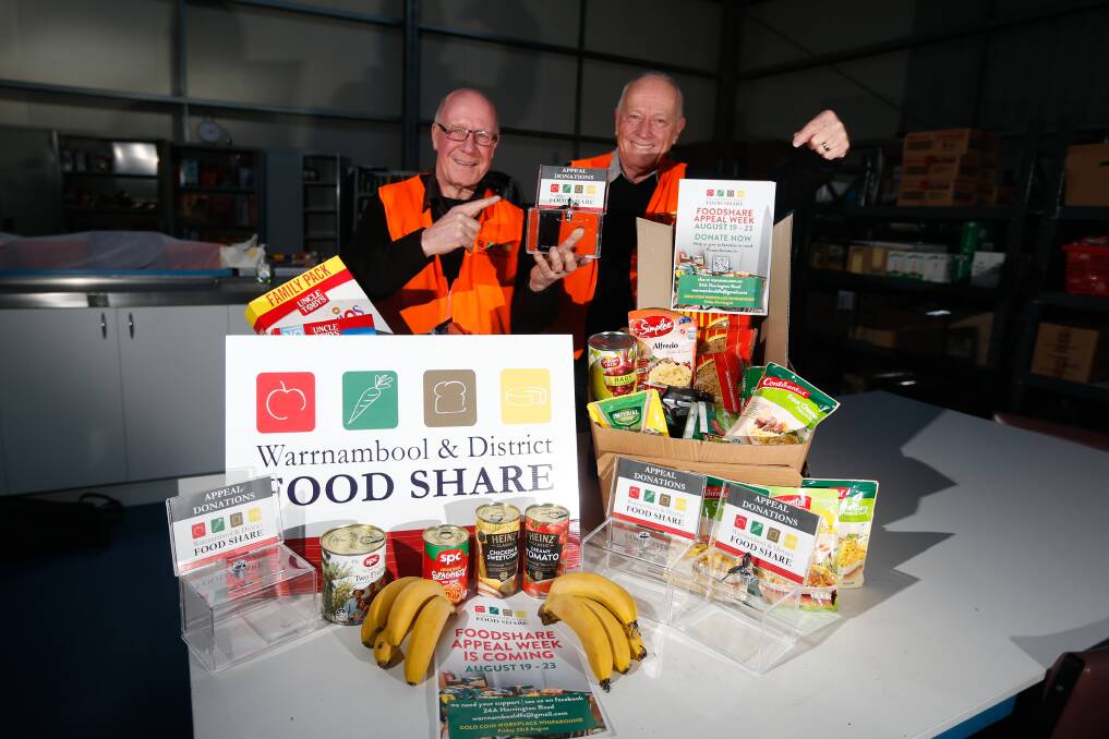 Fundraiser: Foodshare executive officer Dedy Friebe and board chairman Ray Lougheed are excited about the annual Food Share fundraising drive. Picture: Mark Witte