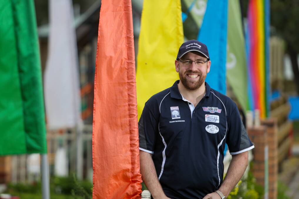 New festival: Ben Dennis pictured on High Street, Terang, ahead of this year's colour festival. Picture: Morgan Hancock