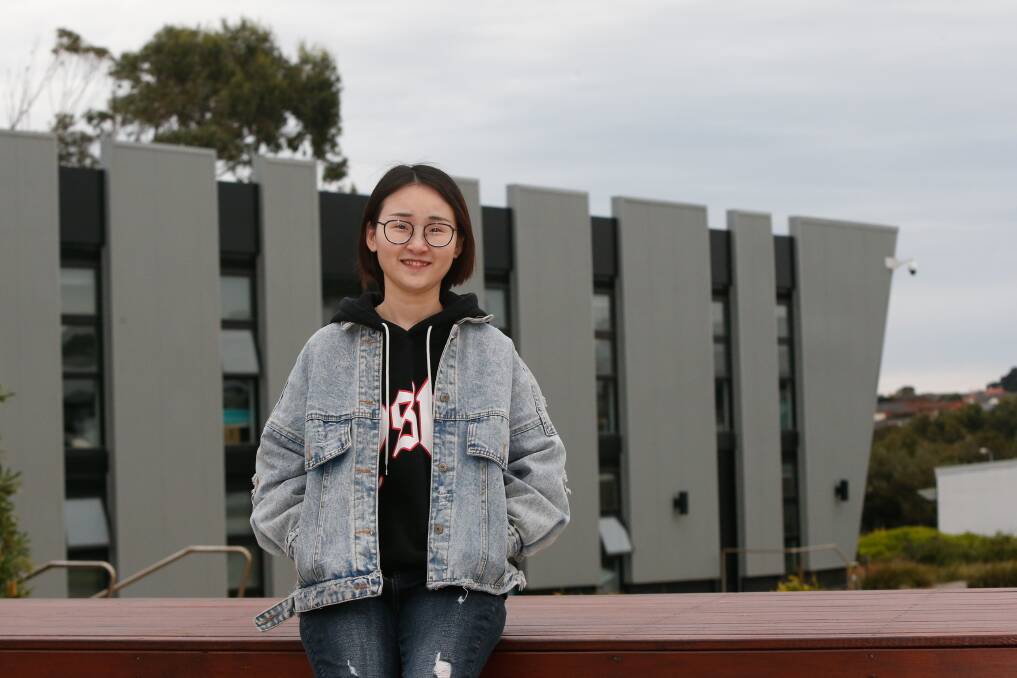 DRAWN TO WARRNAMBOOL: Deakin University student Helene Fu is an international student in Warrnambool. She is among growing numbers of international students at the campus Picture: Mark Witte