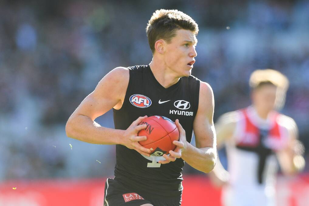 Acknowledged: Carlton's Sam Walsh has been promoted to his team's leadership group for season 2020. Picture: Morgan Hancock