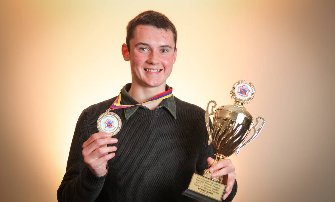 TOP SEASON: Under 15 football best and fairest winner Ethan Boyd, 15, from Allansford. Ethan also plays cricket for Allansford.