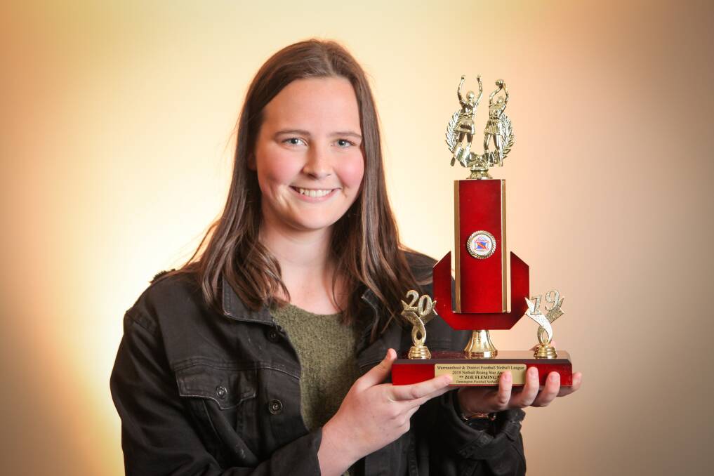 Netball rising star winner Zoe Fleming, 16 from Dennington. Picture: Rob Gunstone