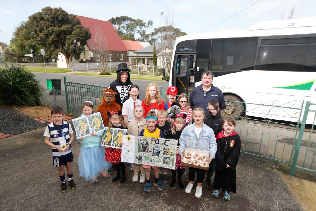 SAVING KOALAS: A relationship between Allansford and District Primary School students and their bus driver Peter Caton sparked an initiative for the school to adopt koalas through the World Wildlife Fund. Picture: Mark Witte