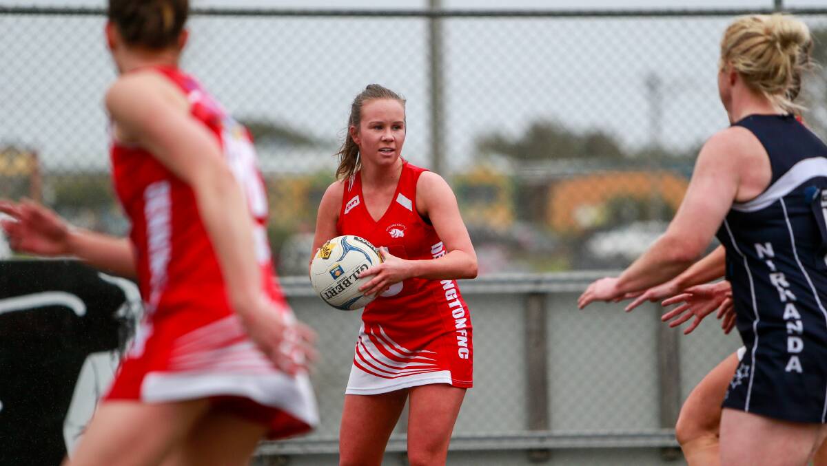 CALM HEAD: Dennington's Alyssa Johnstone was named the club's A grade best and fairest winner. Picture: Anthony Brady