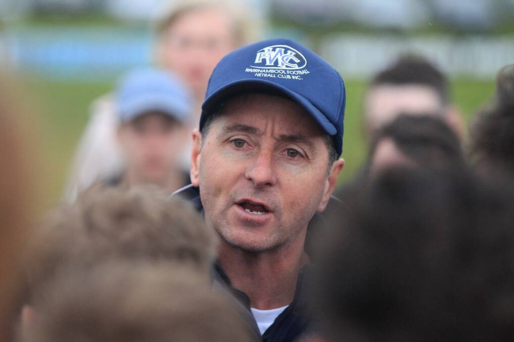 SECOND CHANCE: Warrnambool's coach Matt O'Brien has led the Blues to back-to-back finals series. Picture: Mark Witte