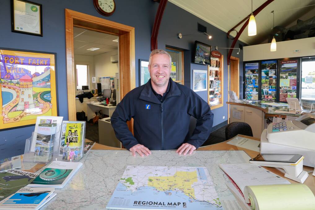 HELPFUL: Moyne Shire Council Visitor Services Team Leader Ashley Price at the Port Fairy Visitor Centre. Picture: Anthony Brady
