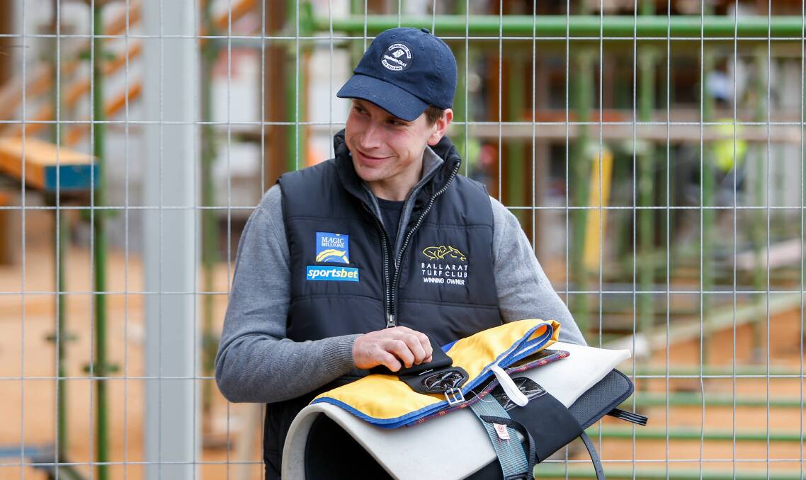 UP FOR IT: Mitch Freedman is confident his mare Pelonomena is ready to perform at Colac. Picture: Morgan Hancock