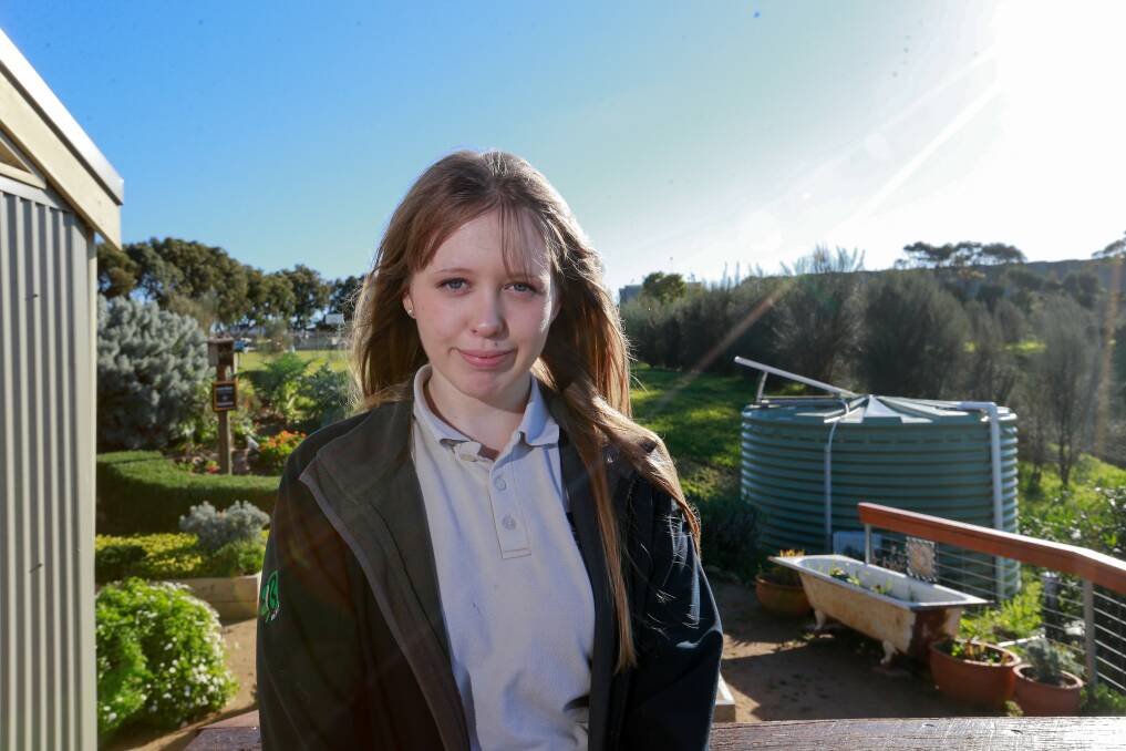 Moyne Shire youth councillor Lily Potter will attend a climate emergency strike. Picture: Anthony Brady