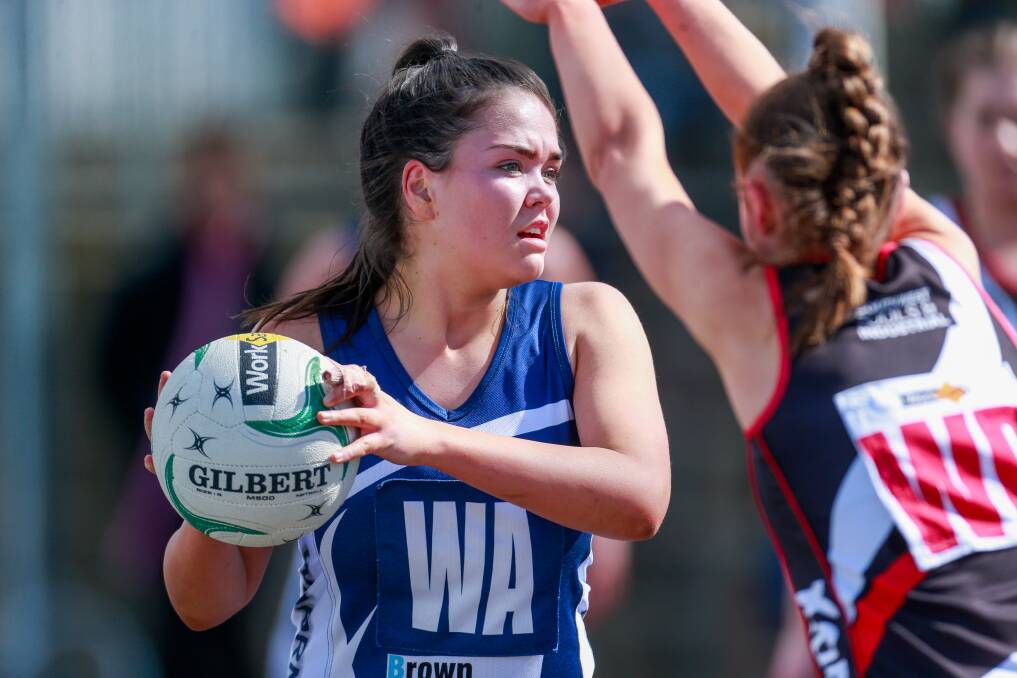 In control: Warrnambool's Sarah Smith takes possession of the ball. Picture: Morgan Hancock