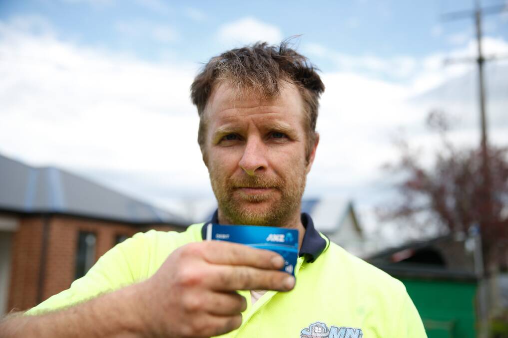 FRUSTRATED: Warrnambool's Mick Townsend had someone spend $1400 using tap-and-go on his accounts when his wallet was stolen. Picture: Mark Witte