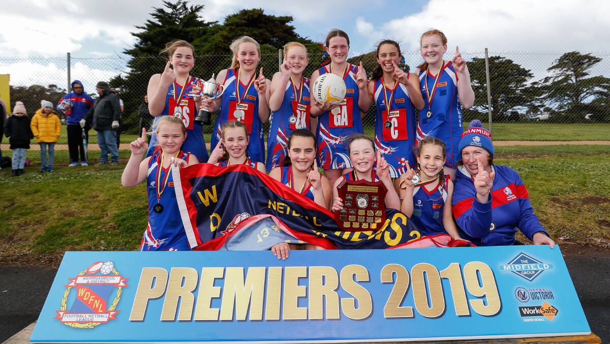 CHAMPIONS: 13 and under WDFNL premiers Panmure. Picture: Anthony Brady