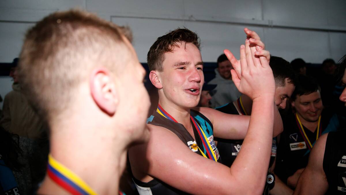 DOUBLE-UP: Kolora-Noorat's Charlie Scanlon won his first senior premiership and also collected the under 18 best and fairest at the club. Picture: Mark Witte