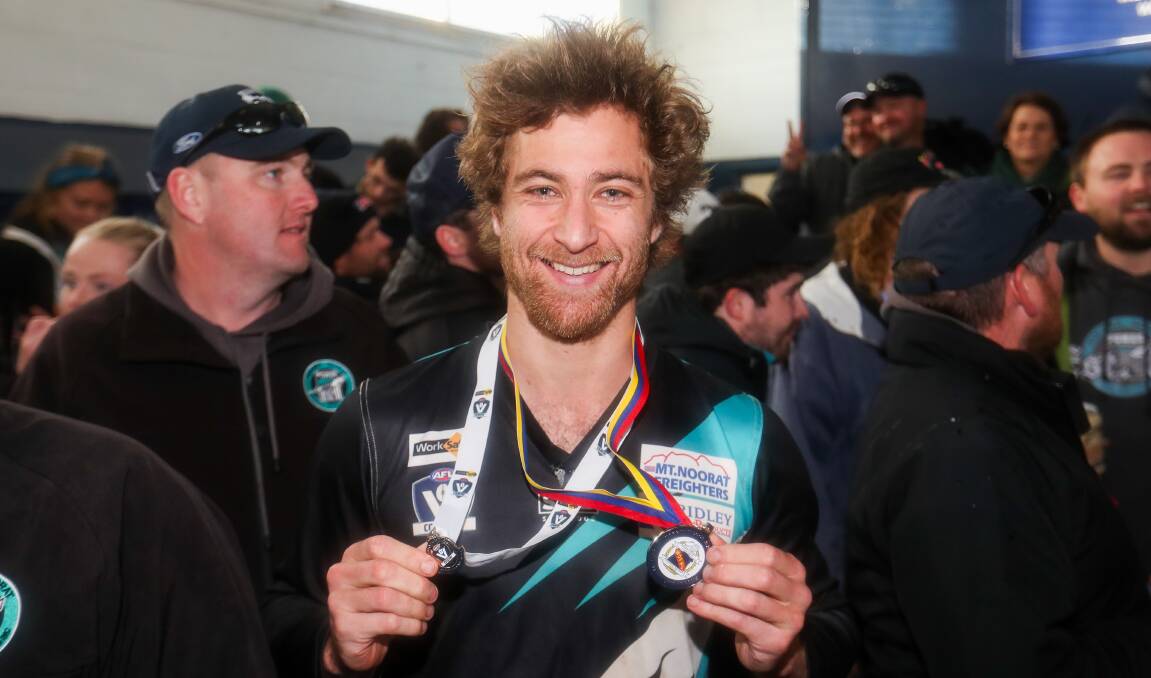 Best day: Kolora-Noorat's Nick Marshall was awarded the AFL Victoria Country medal in the 2019 grand final. Picture: Morgan Hancock