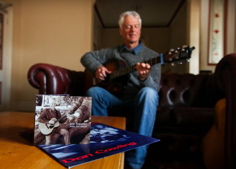 Back in the groove: Former Warrnambool school teacher Don Cowling has released his second album With You Again. Picture: Rob Gunstone