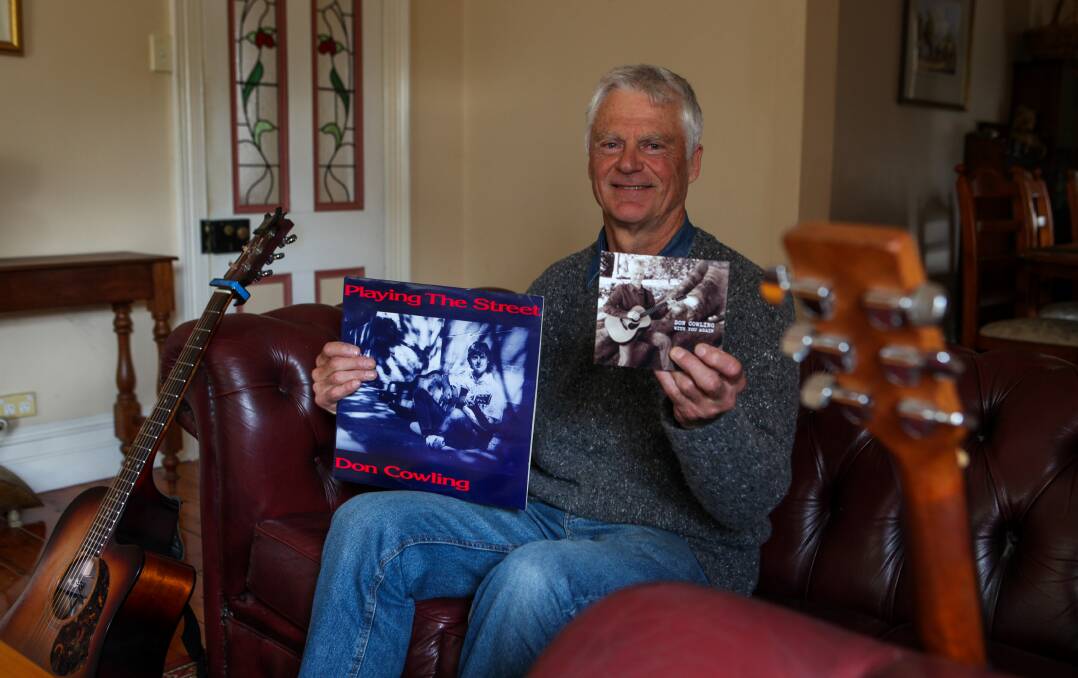 Back in the groove: Former Warrnambool school teacher Don Cowling has released his second album With You Again. Picture: Rob Gunstone