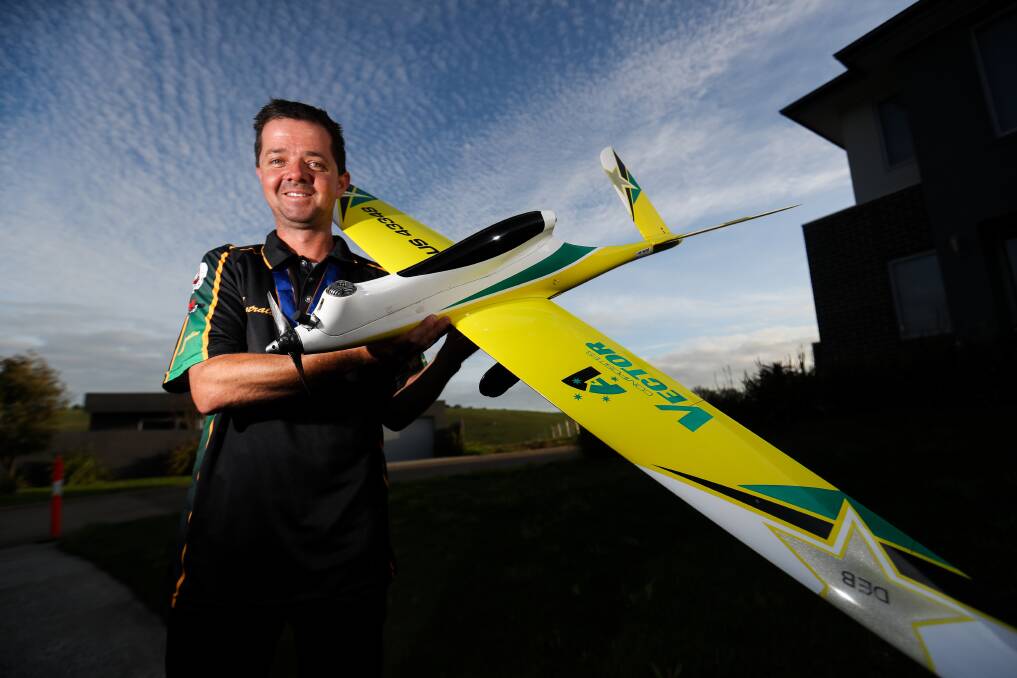 High-flyer: Warrnambool's Leigh Hocken on his recent success at the world titles in Queensland. Picture: Morgan Hancock