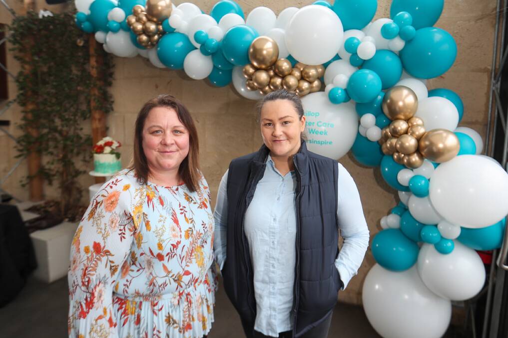 MORE CARERS NEEDED: Tania Ferris and Hannah Newson celebrated Foster Care Week at The Cally. Picture: Morgan Hancock