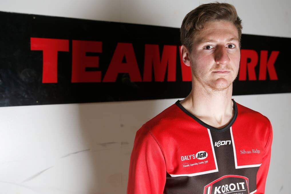 TEAM-FIRST: Koroit's Jack Gleeson says teamwork is one of the Saints' qualities. He will play in his first grand final for the club on Saturday. Picture: Mark Witte