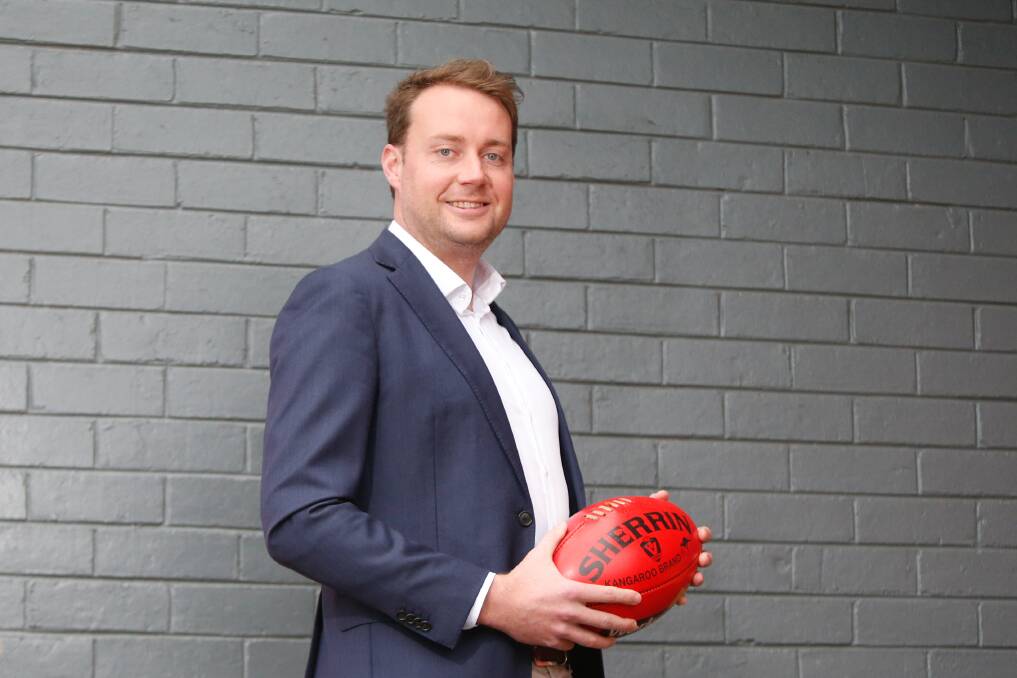 Excited: AFL Western District's new commercial and operations manager Matt Ross. Picture: Mark Witte