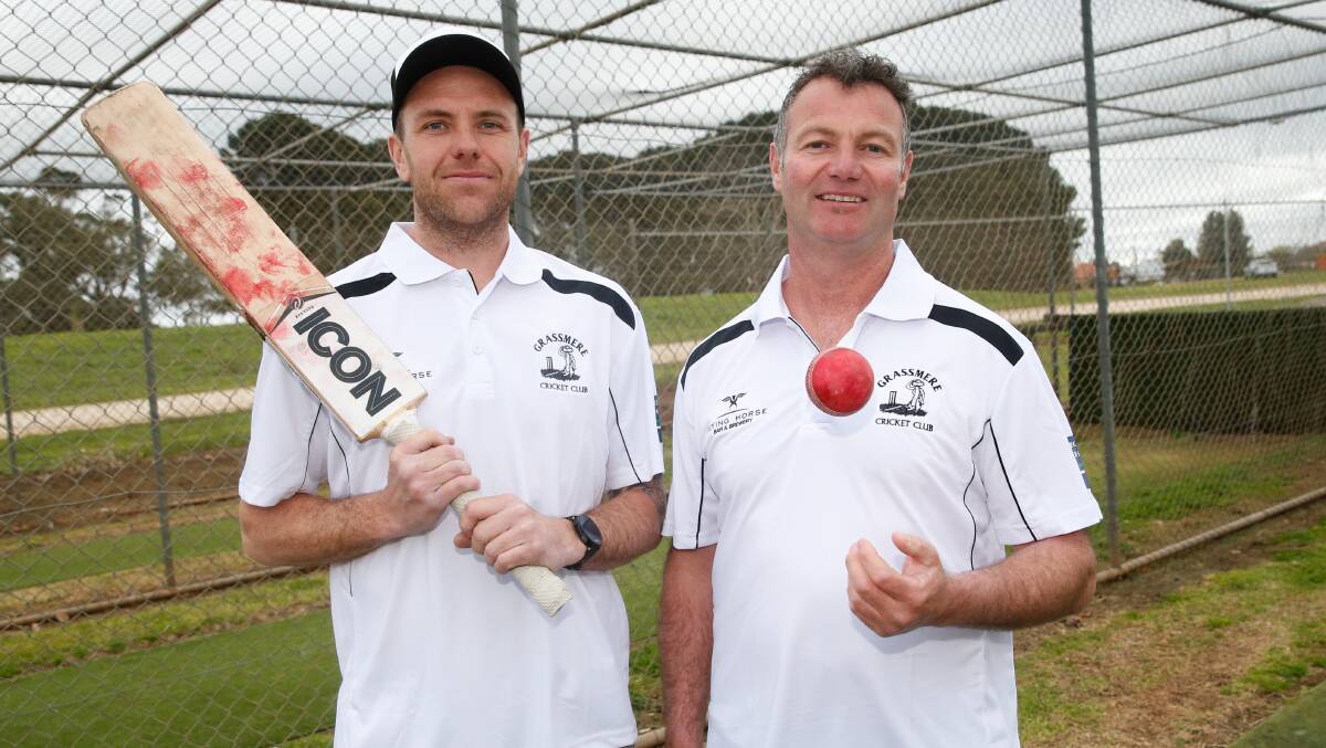 DYNAMIC DUO: Grassmere Vice-captain Justin Lynch and captain-coach Corey Couch are eager to hit the season. Picture: Mark Witte