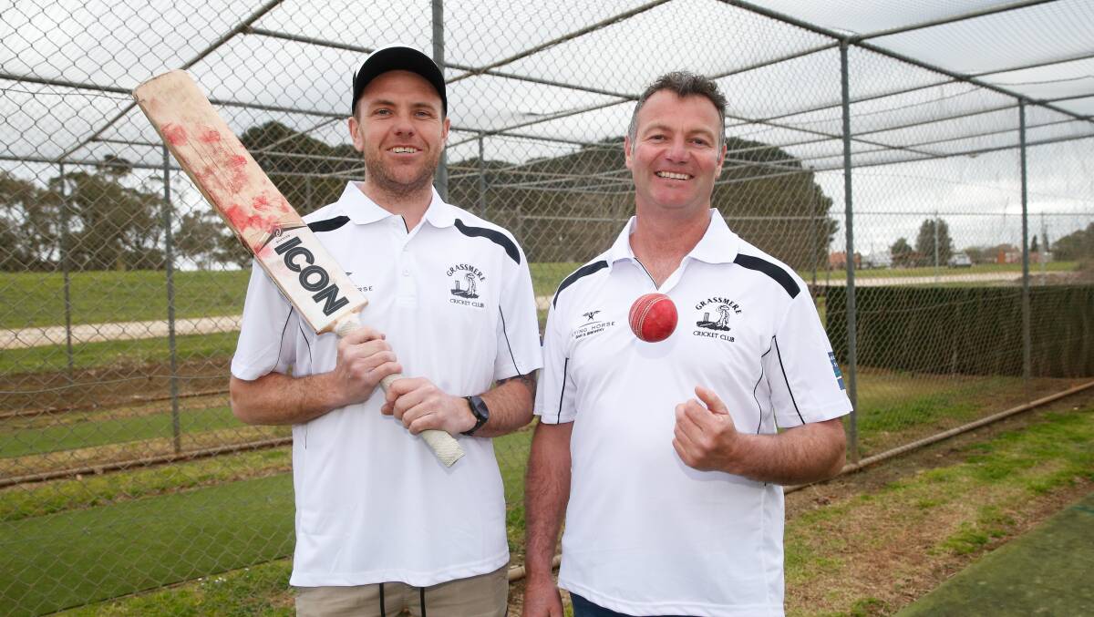 NEW START: Vice-captain Justin Lynch and captain-coach Corey Couch will lead Grassmere in season 2019-20. Picture: Mark Witte