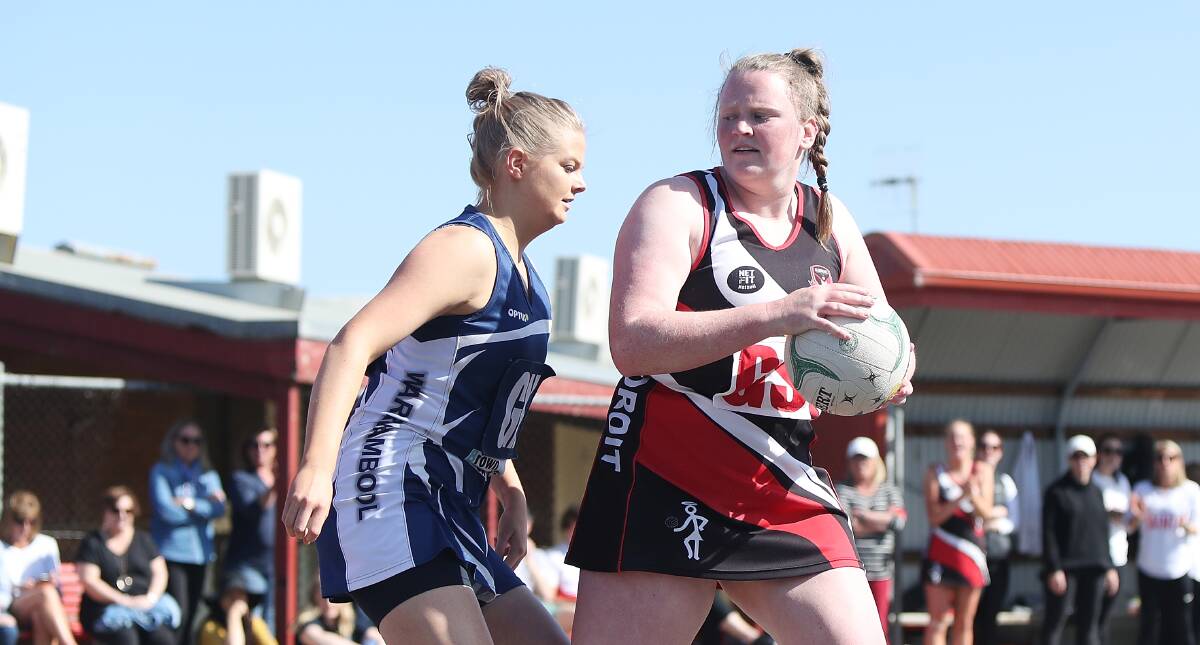 UNSTOPPABLE: Koroit's Nell Mitchell was the star of the Saints' victory. Picture: Mark Witte