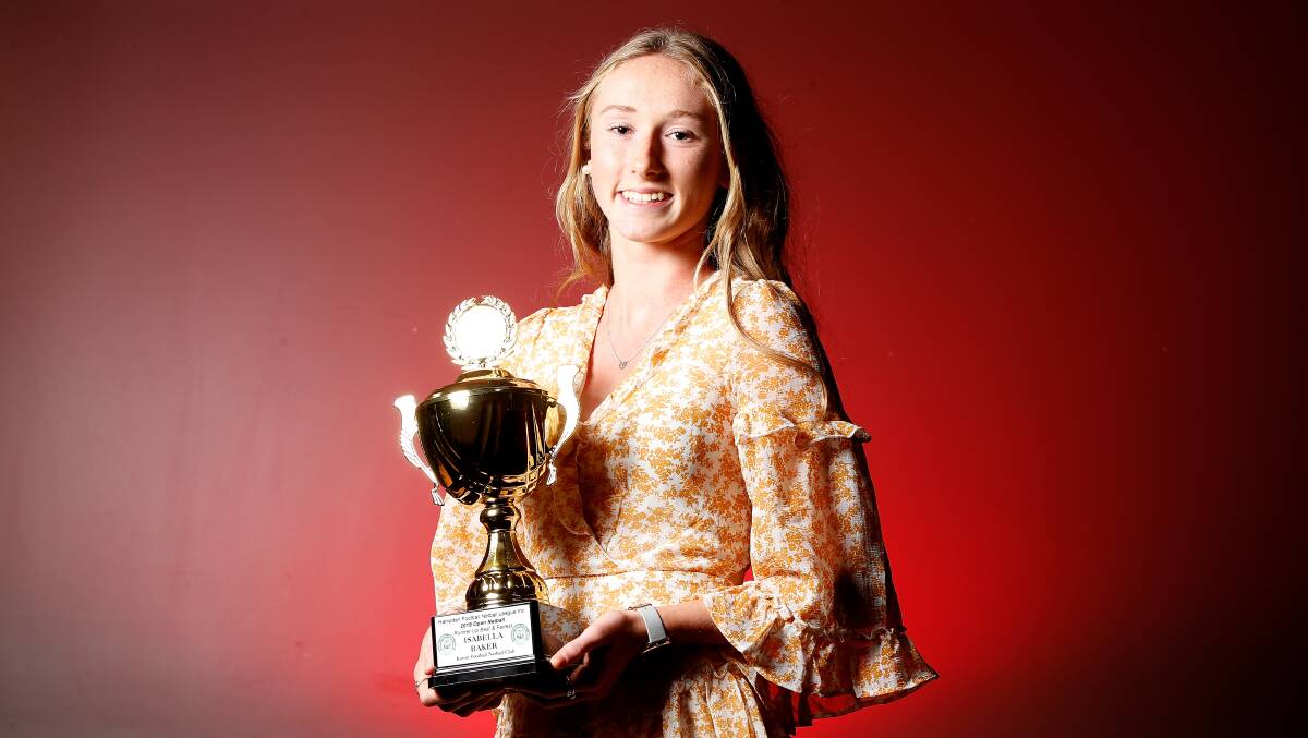 WHAT A YEAR: Koroit's Isabella Baker was the open netball best and fairest runner up. Picture: Mark Witte