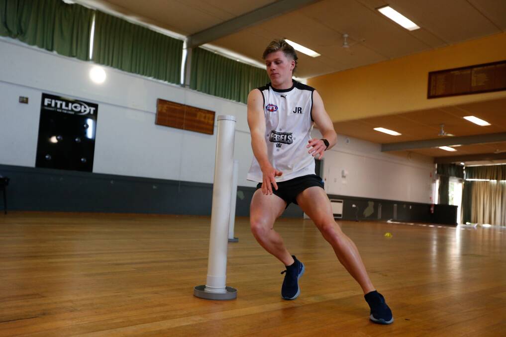 Athletic: South Warrnambool product Jay Rantall had a stunning AFL Draft Combine. Picture: Mark Witte
