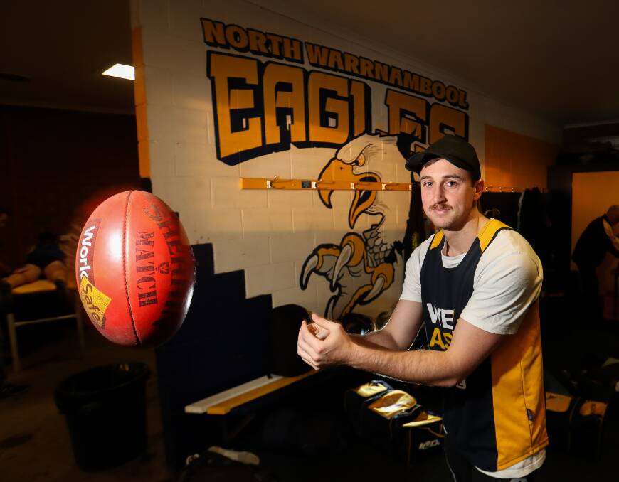 HOME SWEET HOME: Tom O'Leary is happy to be back at North Warrnambool Eagles after a stint playing in the Geelong league. Picture: Morgan Hancock