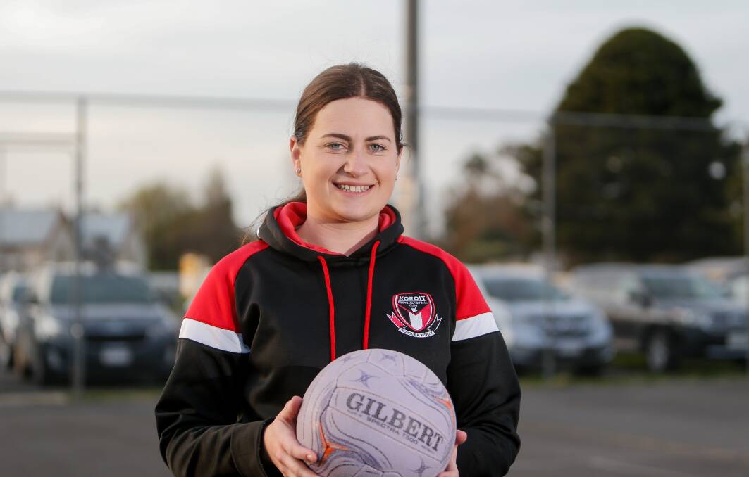 Raring to go: Koroit's Bridget Roache is ready for the Hampden league open division grand final on Saturday. Picture: Anthony Brady