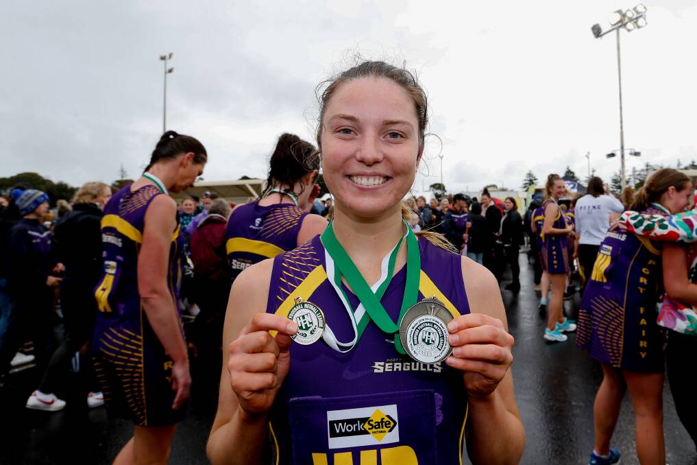 Best on: HFNL division two grand final best on court Chelsea Swarbrick from Port Fairy. Picture: Anthony Brady