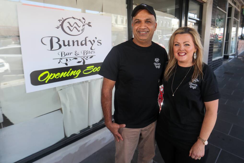 A NEW CHALLENGE: Jayaweera 'Bundy' Bandara and wife Kylie Bandara are opening up a bar and eatery on Liebig Street next door to the cafe Mr Bandara learned his trade and has worked at for 24 years. Picture: Morgan Hancock