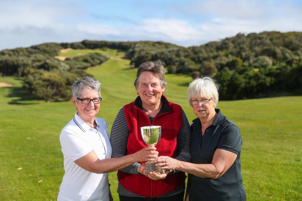 CHAMPIONS: Judy Williams, Claire Norman and Lois McKenzie took out this year's Centenary Cup. Picture: Morgan Hancock