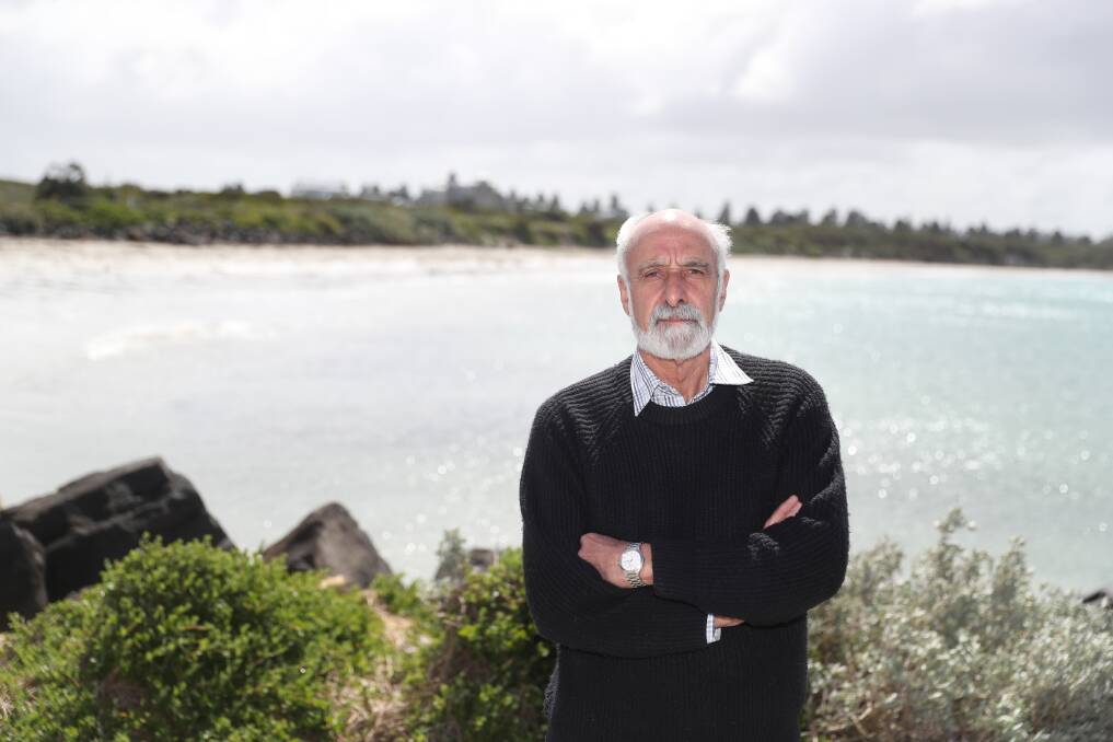 PLAN AHEAD: Deakin University's Dr John Serwood says south-west coastal communities will increasingly need to plan ahead as new sea level rise predictions flag at least a 30 centimetre rise by 2100. Picture: Mark Witte