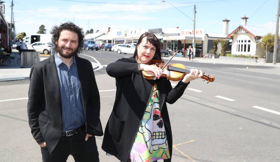 TUNED IN: Artistic directors Stefan Cassomenos and Monica Curro are ready for the Port Fairy Spring Music Festival this weekend. The festival begins on Friday and goes through until late Sunday afternoon. Picture: Mark Witte