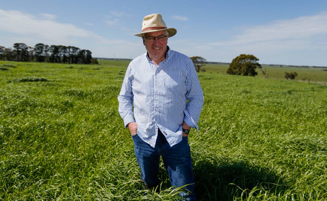 LUSH AND GREEN: Moyne Shire councillor Colin Ryan is standing by the decision to hand back drought funding. Picture: Anthony Brady
