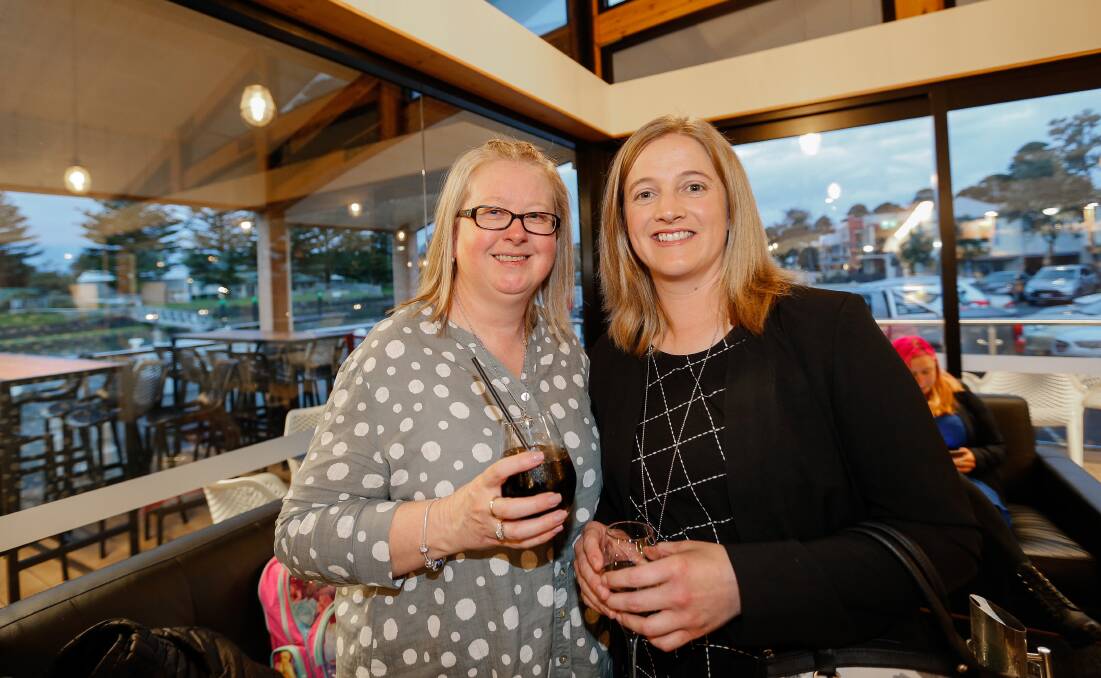 SUPPORT: Sally Stephenson and Tracey McGinness at the foundation launch last Friday night.