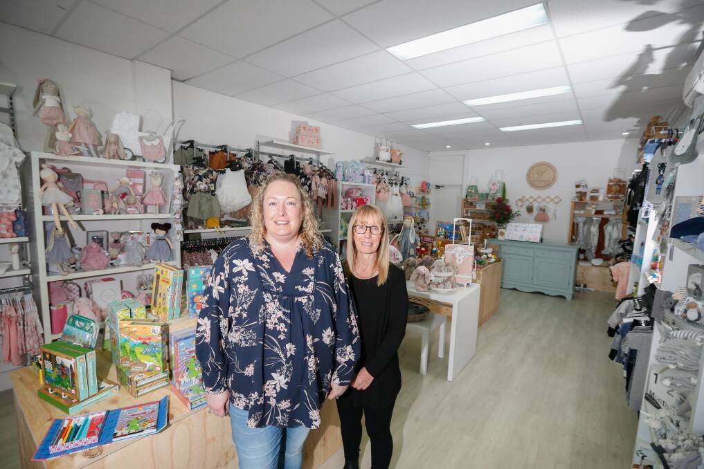 RANGE OF PRODUCTS: So Little Tiny owner Michelle Barnard and worker Jennie Murphy at the store on Liebig Street. Picture: Mark Witte