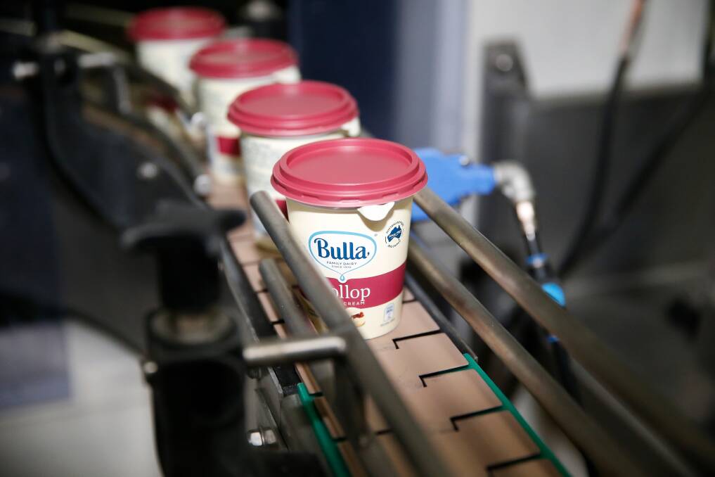 Bulla products being produced in Colac. Picture: Mark Witte