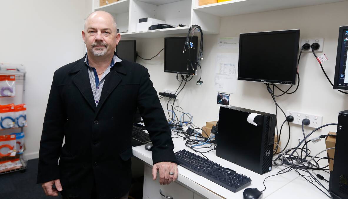 On the front line: Cyber crime fighter Rod Brugman of Warrnambool's eResources. Picture: Mark Witte